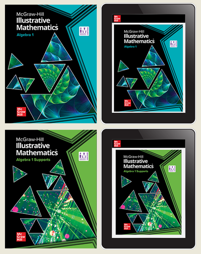 Illustrative Math Algebra 1 and Algebra 1 Supports, Digital and Consumable Print Student Bundle, 7-year subscription