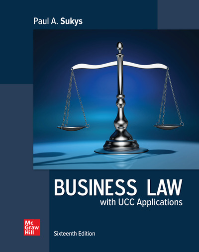 Business Law with UCC Applications