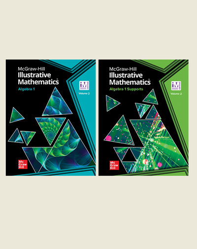Illustrative Mathematics Algebra 1 & Algebra 1 Supports, Student Edition Volume 2 Bundle