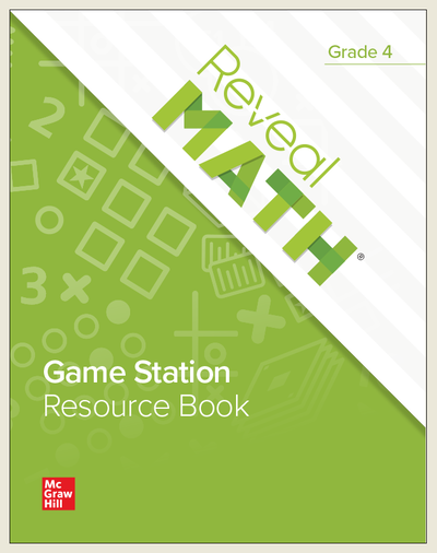 Reveal Math Game Station Resource Book, Grade 4