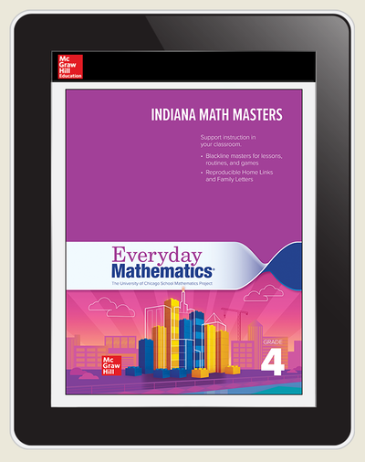 Everyday Mathematics 4 Indiana Student Center Grade 4, 1-Year Subscription