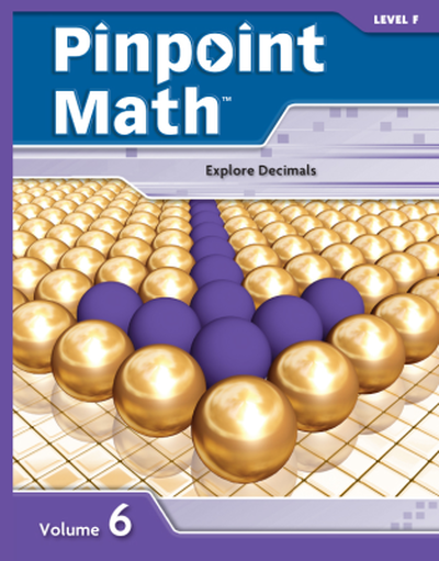 Pinpoint Math Grade 6/Level F, Student Booklet Volume VI