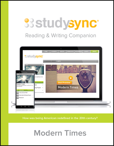 StudySync Grade 11, Reading and Writing Companion Unit 3