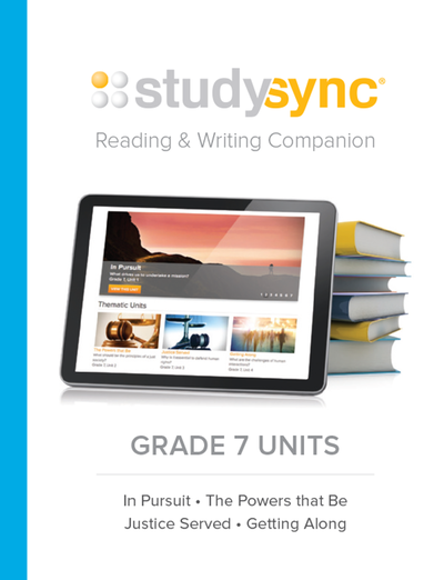 StudySync Grade 7, Reading and Writing Companion Units 1-4
