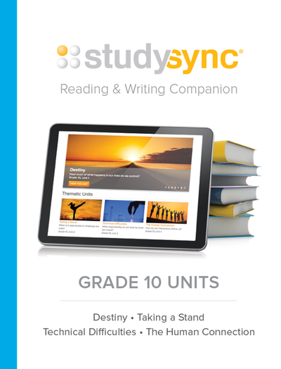 StudySync Grade 10, Reading and Writing Companion Units 1-4