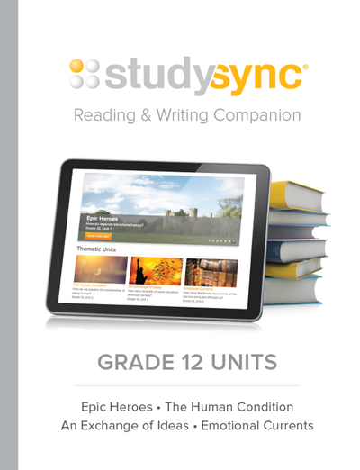 StudySync Grade 12, Reading and Writing Companion Units 1-4