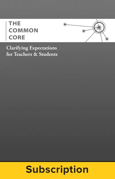 AAA The Common Core Clarifying Expectations for Teachers & Students 5 Year Subscription Grade 3 AAA The Common Core Clarifying Expectations for Teachers & Students 5 Year Subscription Grade 3