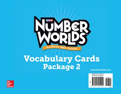 Number Worlds Levels F-J, Vocabulary Cards Number Worlds Levels F-J, Vocabulary Cards
