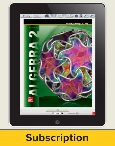 Algebra 2 eStudent Edition, 8-year subscription Algebra 2 eStudent Edition, 8-year subscription