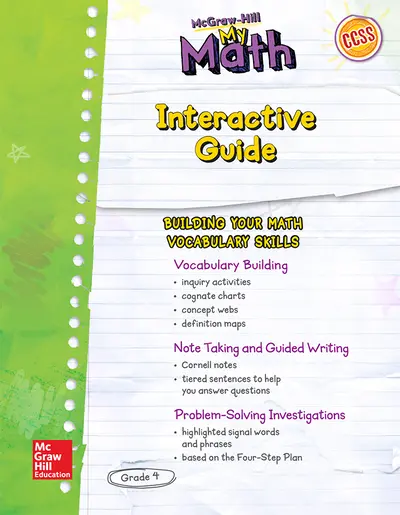 MH My Math ELD SE Grade 4 MH My Math ELD SE Grade 4