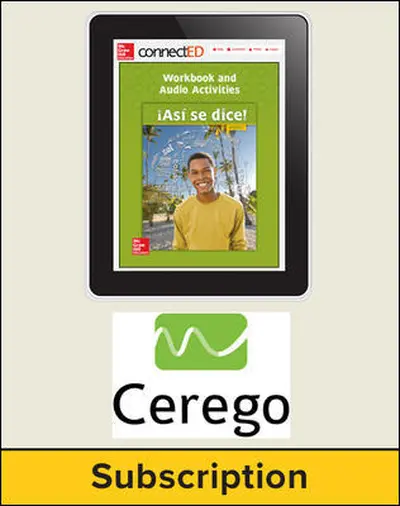 Asi se dice! Level 3, Student Embedded Add-On Cerego, 1-year subscription Asi se dice! Level 3, Student Embedded Add-On Cerego, 1-year subscription