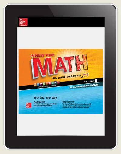 CUS Glencoe Math Grade 8 eTeacher Edition 1 yr subscription New York Edition CUS Glencoe Math Grade 8 eTeacher Edition 1 yr subscription New York Edition