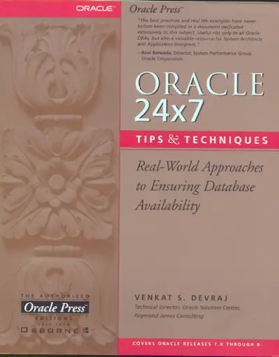 Oracle 24x7 Tips and Techniques Oracle 24x7 Tips and Techniques