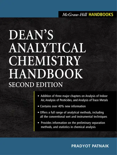 Dean's Analytical Chemistry Handbook Dean's Analytical Chemistry Handbook