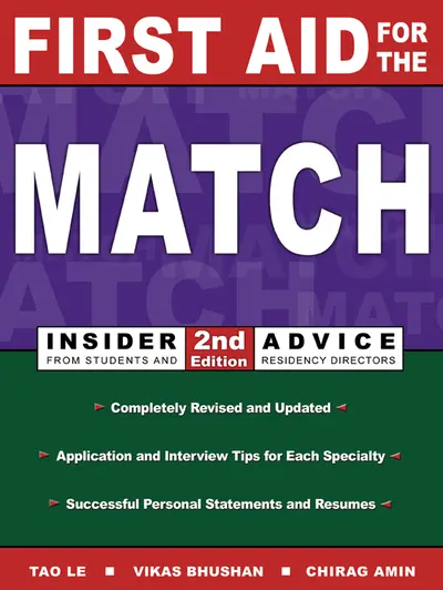 First Aid for the Match: Insider Advice from Students and Residency Directors First Aid for the Match: Insider Advice from Students and Residency Directors