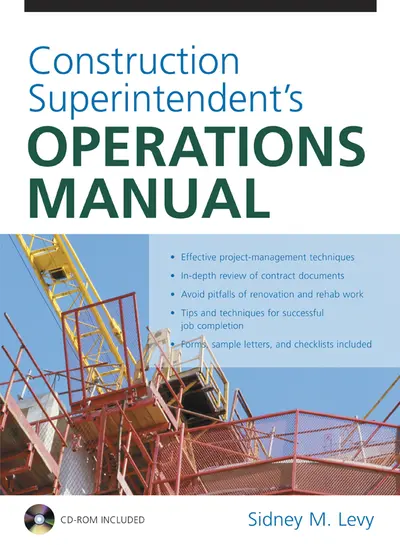CONSTRUCTION SUPERINTENDENTS OPERATIONS MANUAL (BOOK)