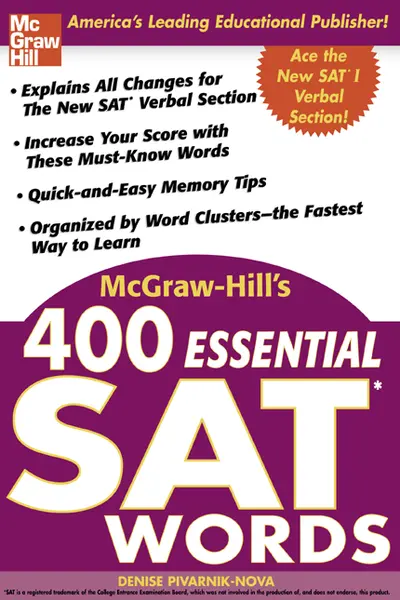 McGraw-Hill's 400 Essential SAT Words McGraw-Hill's 400 Essential SAT Words