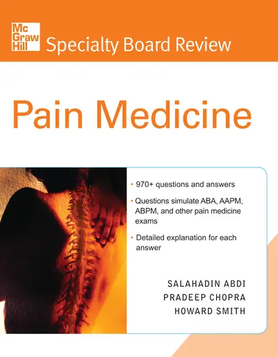 McGraw-Hill Specialty Board Review Pain Medicine McGraw-Hill Specialty Board Review Pain Medicine