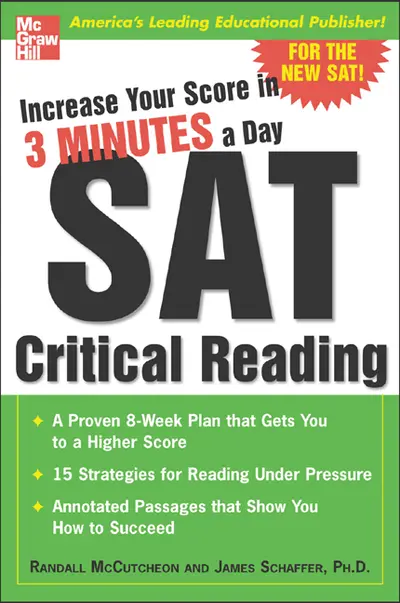 Increase Your Score in 3 Minutes a Day: SAT Critical Reading Increase Your Score in 3 Minutes a Day: SAT Critical Reading