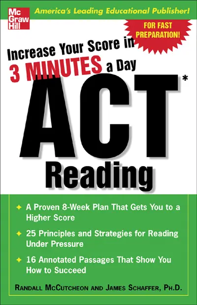 Increase Your Score In 3 Minutes A Day: ACT Reading Increase Your Score In 3 Minutes A Day: ACT Reading