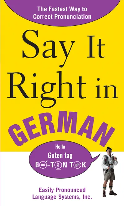 Say It Right In German Say It Right In German