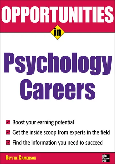 Opportunities in Psychology Careers Opportunities in Psychology Careers