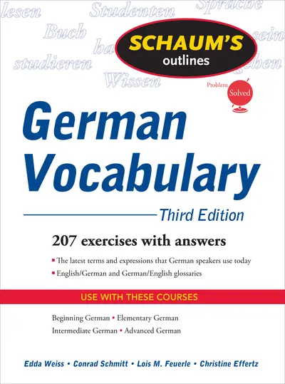 Schaum's Outline of German Vocabulary, 3ed Schaum's Outline of German Vocabulary, 3ed