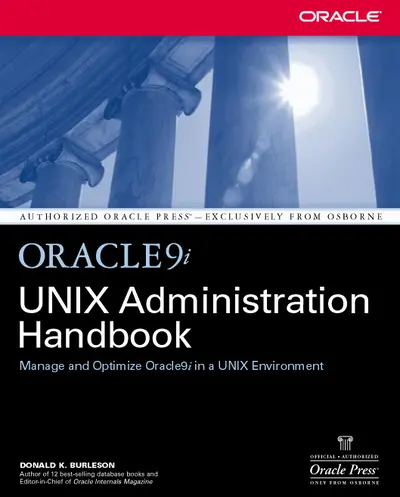 Oracle9i UNIX Administration Handbook Oracle9i UNIX Administration Handbook
