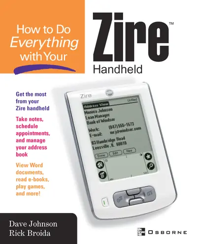 How to do Everything with Your Zire Handheld How to do Everything with Your Zire Handheld