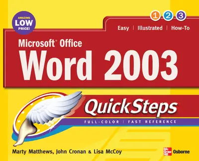 Microsoft Office Word 2003 QuickSteps