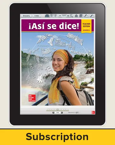 Asi se dice Level 4, Teacher Suite 1-year subscription Asi se dice Level 4, Teacher Suite 1-year subscription