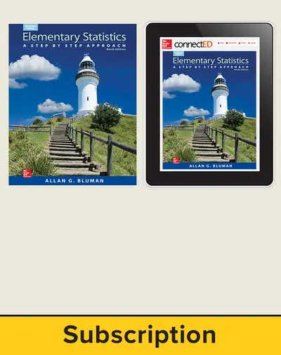 Bluman, Elementary Statistics © 2015, 9e Digital Bundle, 40-week Subscription Bluman, Elementary Statistics © 2015, 9e Digital Bundle, 40-week Subscription