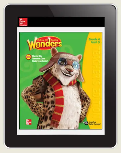 Wonders Grade 4 Student Online Workspace Subscription 3-Year