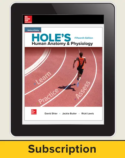 Shier, Hole's Human Anatomy & Physiology, 2019, 15e, Online Student Edition, 6-year subscription