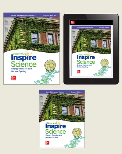 Inspire Science, NY, Grade 6 Integrated Complete Digital & Print Student Bundle, 6-year subscription Inspire Science, NY, Grade 6 Integrated Complete Digital & Print Student Bundle, 6-year subscription