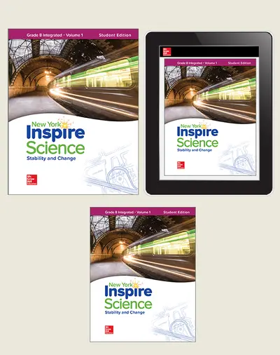Inspire Science, NY, Grade 8 Integrated, Complete Digital & Print Student Bundle, 6-year subscription Inspire Science, NY, Grade 8 Integrated, Complete Digital & Print Student Bundle, 6-year subscription