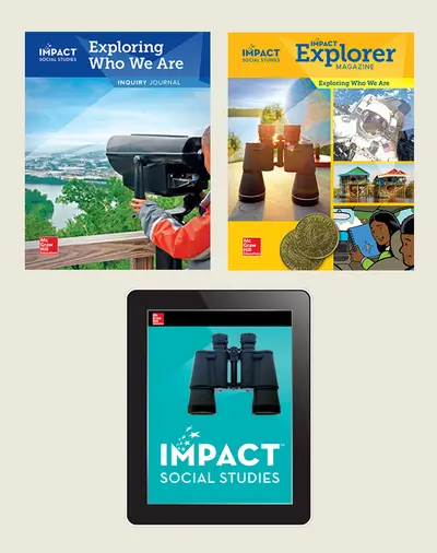 IMPACT Social Studies, Exploring Who We Are, Grade 2, Explorer with Inquiry Print & Digital Student Bundle, 6 year subscription IMPACT Social Studies, Exploring Who We Are, Grade 2, Explorer with Inquiry Print & Digital Student Bundle, 6 year subscription