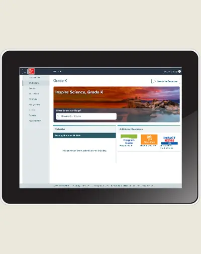 Inspire Science: Grade K, Online Teacher Center, 1-Year Subscription