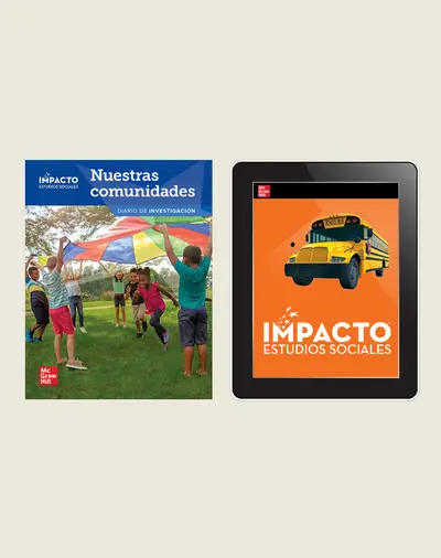 IMPACTO Social Studies, Nuestras comunidades, Grade 3, Inquiry Print & Digital Student Bundle, 1 year subscription IMPACTO Social Studies, Nuestras comunidades, Grade 3, Inquiry Print & Digital Student Bundle, 1 year subscription