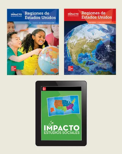 IMPACTO Social Studies, Regiones de Estados Unidos, Grade 4, Foundational Print & Digital Student Bundle, 6 year subscription IMPACTO Social Studies, Regiones de Estados Unidos, Grade 4, Foundational Print & Digital Student Bundle, 6 year subscription