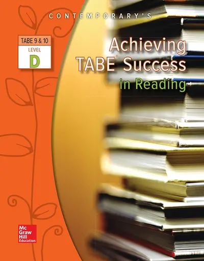 Achieving TABE Success In Reading, Level D Workbook Achieving TABE Success In Reading, Level D Workbook