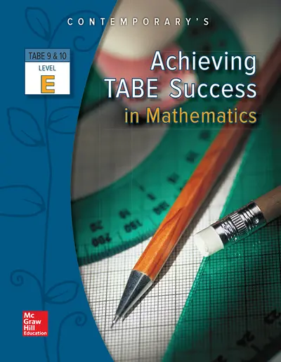 Achieving TABE Success In Mathematics, Level E Workbook Achieving TABE Success In Mathematics, Level E Workbook
