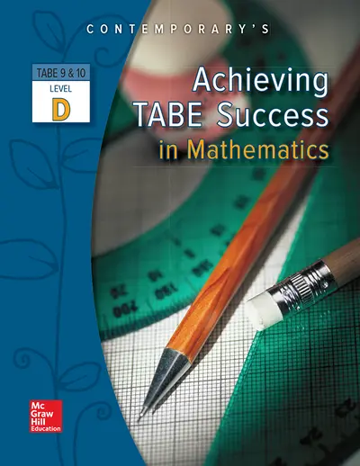 Achieving TABE Success In Mathematics, Level D Workbook Achieving TABE Success In Mathematics, Level D Workbook