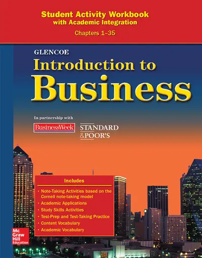 Introduction To Business, Chapters 1-35, Student Activity Workbook Introduction To Business, Chapters 1-35, Student Activity Workbook