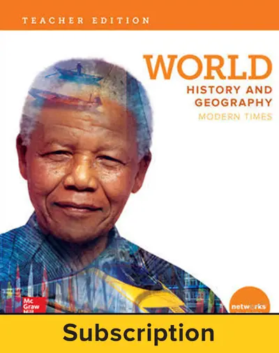 World History and Geography: Modern Times, Teacher Lesson Center, 7-year subscription World History and Geography: Modern Times, Teacher Lesson Center, 7-year subscription