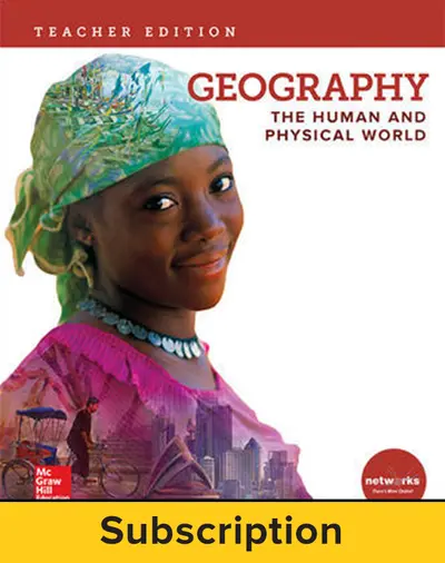 Geography: The Human and Physical World, Teacher Lesson Center, 7-year subscription Geography: The Human and Physical World, Teacher Lesson Center, 7-year subscription