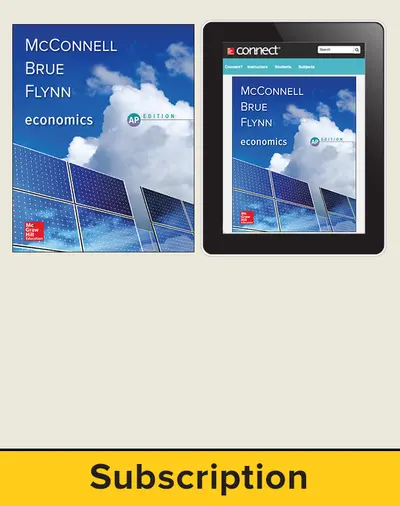 McConnell, Economics, 2018, 21e, Standard Student Bundle (Student Edition with Connect), 1-year subscription
