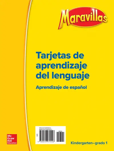 Maravillas Grades K-1 Language Development Cards Maravillas Grades K-1 Language Development Cards