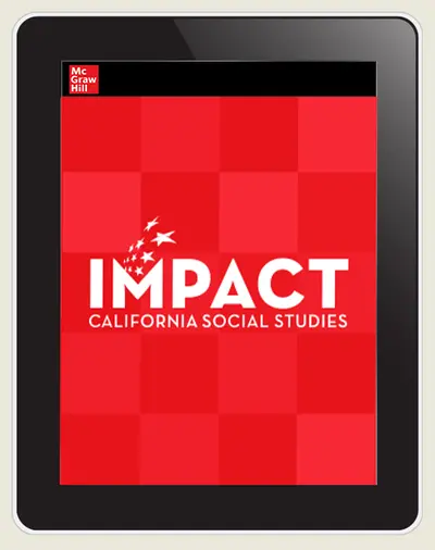 IMPACT: California, Grade 1, Online Student Center, 8-year subscription, A Child's Place in Time and Space IMPACT: California, Grade 1, Online Student Center, 8-year subscription, A Child's Place in Time and Space