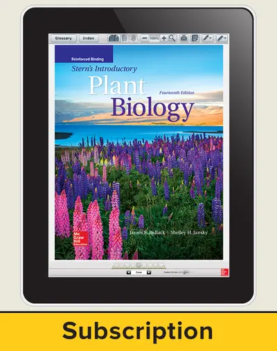 Bidlack, Stern's Introduction to Plant Biology, 2018, 14e, ConnectED eBook, 1-year subscription Bidlack, Stern's Introduction to Plant Biology, 2018, 14e, ConnectED eBook, 1-year subscription